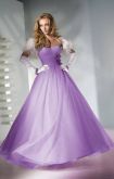 Vestido Lilas drapeado