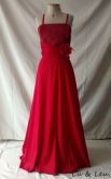 vestido vermelho de flor